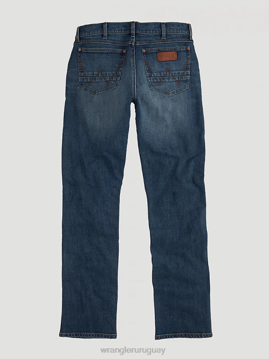 hereford Wrangler hombres jeans retro ajustados con pernera recta ropa F8J4V26
