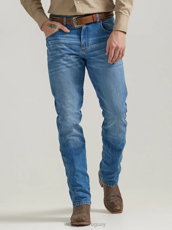 acres de diamantes Wrangler hombres jeans retro ajustados con pernera recta ropa F8J4V28