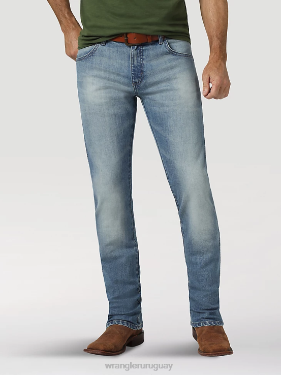 jacksboro Wrangler hombres jeans retro ajustados con pernera recta ropa F8J4V31