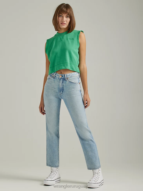 honolua Wrangler mujer salvaje oeste 603 jeans rectos de talle alto ropa F8J4V765