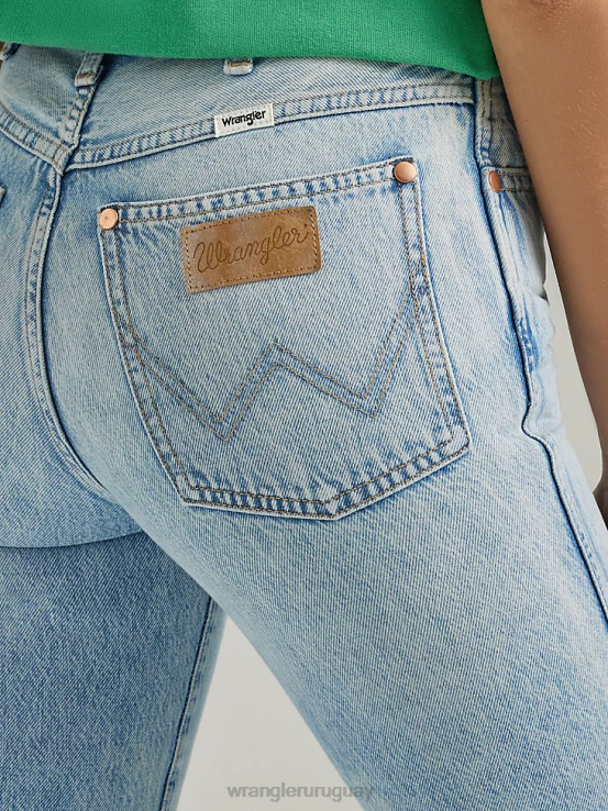 honolua Wrangler mujer salvaje oeste 603 jeans rectos de talle alto ropa F8J4V765