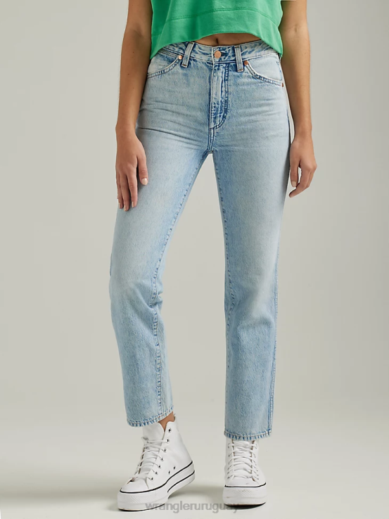 honolua Wrangler mujer salvaje oeste 603 jeans rectos de talle alto ropa F8J4V765