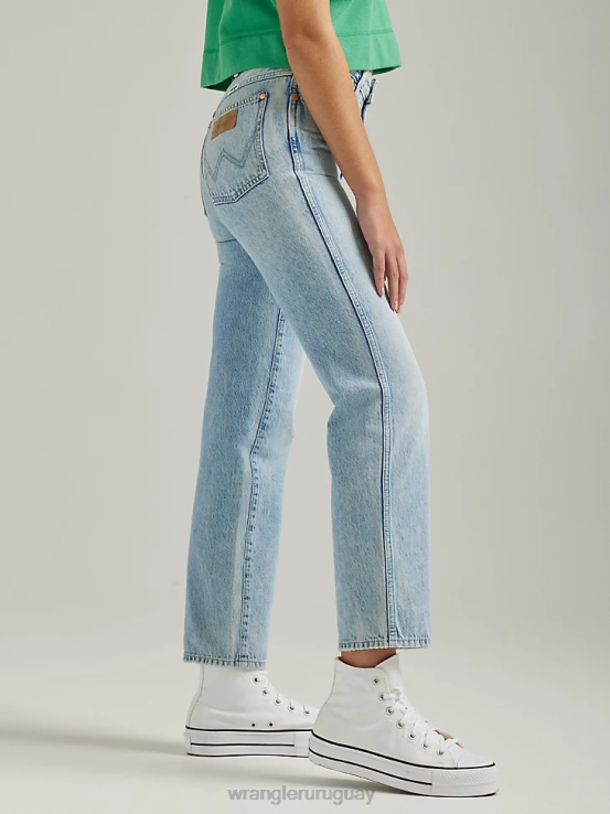 honolua Wrangler mujer salvaje oeste 603 jeans rectos de talle alto ropa F8J4V765
