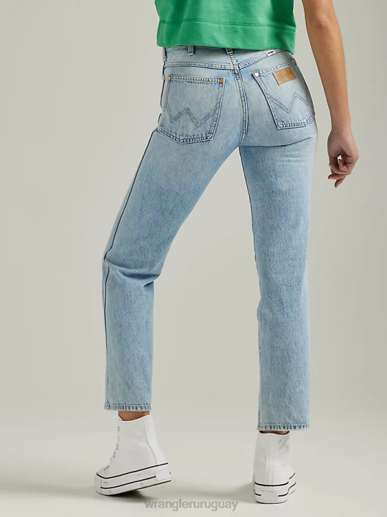 honolua Wrangler mujer salvaje oeste 603 jeans rectos de talle alto ropa F8J4V765