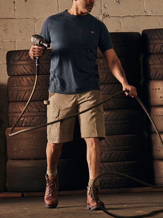 caqui oscuro Wrangler hombres ropa de trabajo ranger cargo short ropa F8J4V602