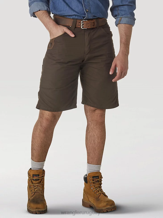 marron oscuro Wrangler hombres pantalón corto técnico de ropa de trabajo riggs ropa F8J4V593