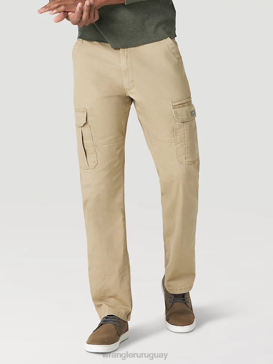 madera de olmo Wrangler hombres Pantalón cargo elástico relajado Authentics ropa F8J4V232