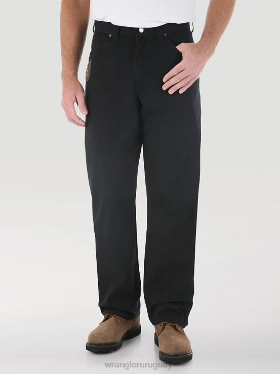 negro Wrangler hombres pantalón de carpintero riggs workwear ropa F8J4V270