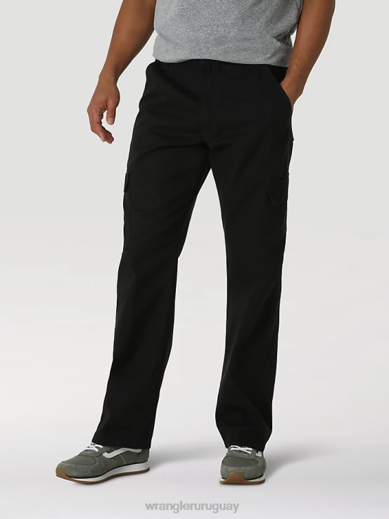 negro Wrangler hombres pantalones cargo relajados auténticos ropa F8J4V245