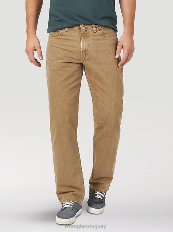 caqui Wrangler hombres Vaqueros Authentics de corte relajado de algodón ropa F8J4V114