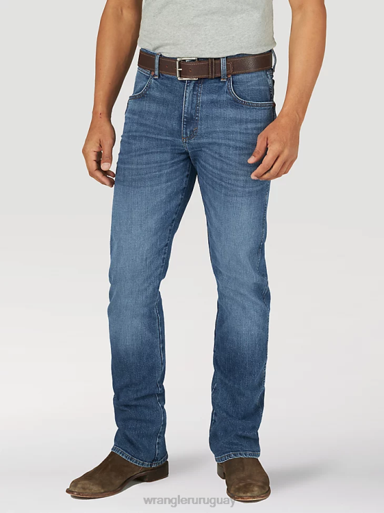 cielo nocturno Wrangler hombres jeans retro con corte tipo bota y corte slim ropa F8J4V6