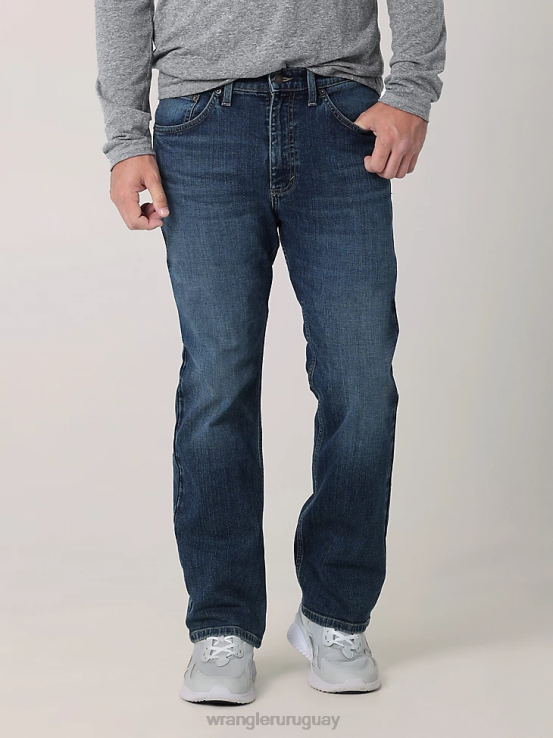 dunn Wrangler hombres jeans holgados con corte tipo bota ropa F8J4V106