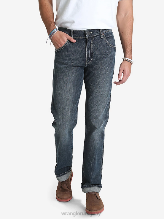 jerome Wrangler hombres jeans retro ajustados con pernera recta ropa F8J4V32