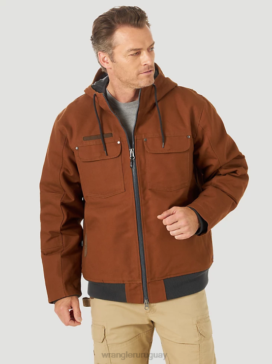 caramelo Wrangler hombres Ropa de trabajo Riggs chaqueta de trabajo de lona con aislamiento de capas resistentes ropa F8J4V659