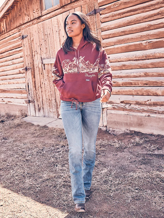 lavado de km Wrangler mujer jean retro mae ropa F8J4V746