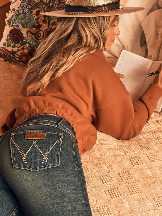 señora lavado Wrangler mujer jean retro mae ropa F8J4V745