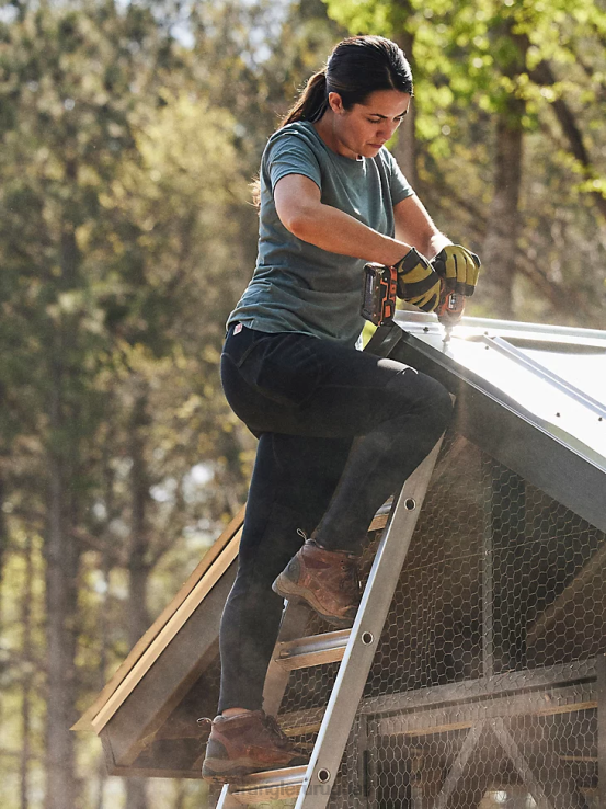 Mar verde Wrangler mujer Camiseta de rendimiento de manga corta Riggs Workwear ropa F8J4V876