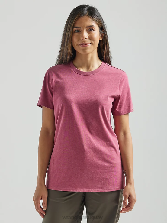 rosa seca Wrangler mujer Camiseta de rendimiento de manga corta Riggs Workwear ropa F8J4V879