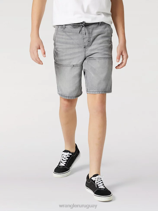 gris Wrangler Niños shorts skater de ajuste relajado ropa F8J4V1020