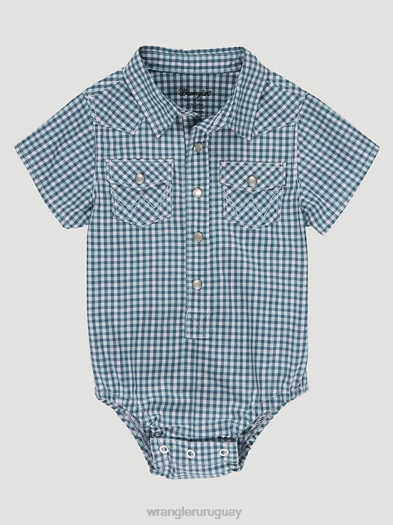 marina adriática Wrangler Niños body de manga corta con broche estilo western ropa F8J4V1071