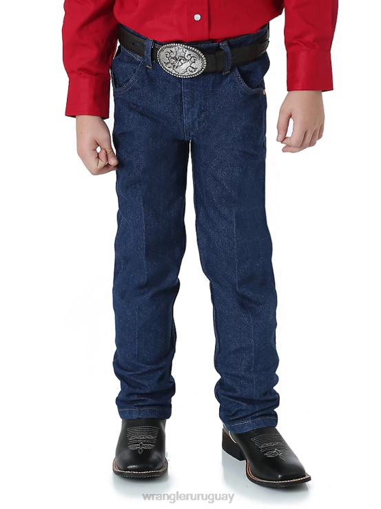índigo prelavado Wrangler Niños jean corte cowboy original fit ropa F8J4V953