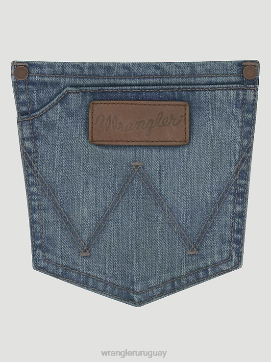 jacksboro Wrangler hombres jeans retro ajustados con pernera recta ropa F8J4V31