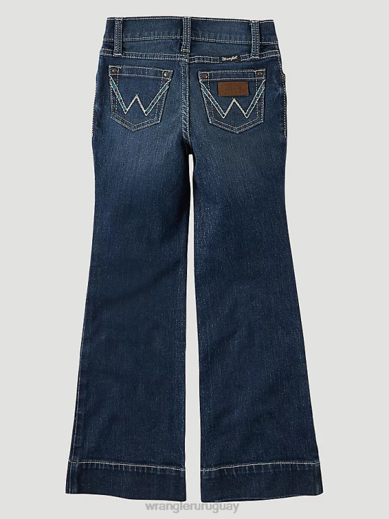 jenna Wrangler chicas pantalones vaqueros de pierna ancha ropa F8J4V1057