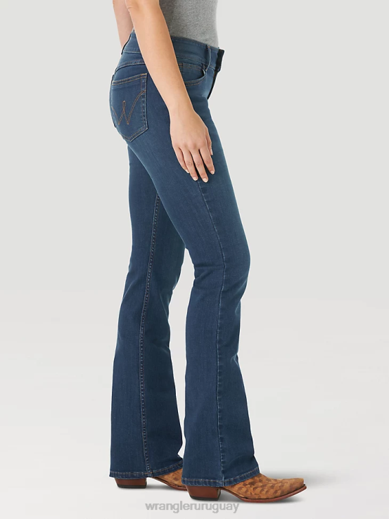 kora Wrangler mujer vaqueros con corte bota ropa F8J4V781