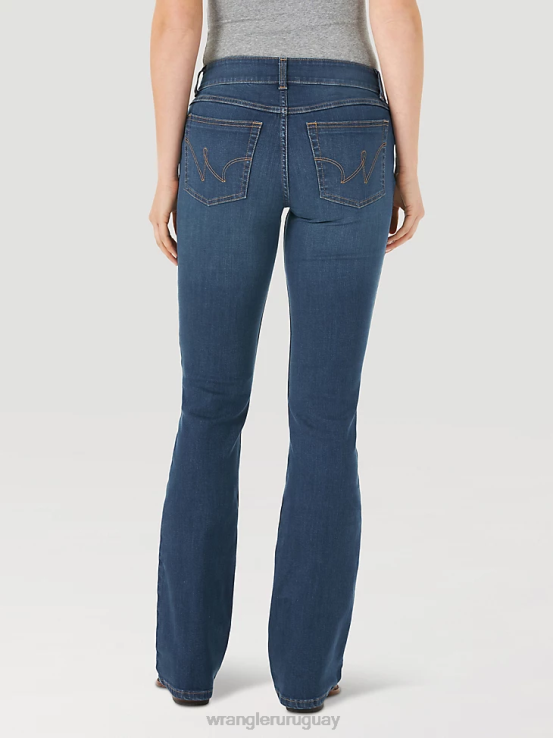 kora Wrangler mujer vaqueros con corte bota ropa F8J4V781