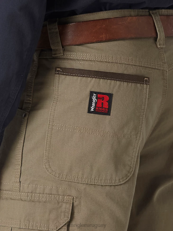 ladrar Wrangler hombres Pantalón Ranger de tejido antidesgarro con forro de ropa de trabajo Riggs ropa F8J4V655