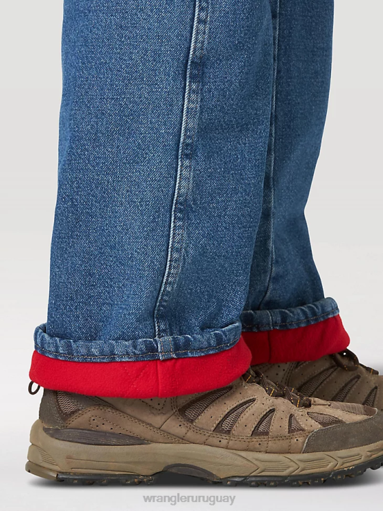 lavado a la piedra Wrangler hombres jean térmico resistente al desgaste ropa F8J4V196