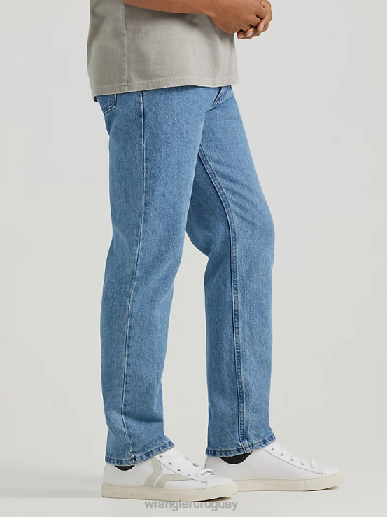 lavado a la piedra Wrangler hombres jeans de corte regular de denim premium de cinco estrellas ropa F8J4V90