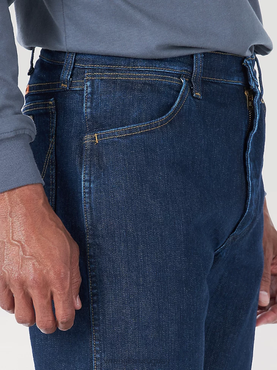 lavado a la piedra claro Wrangler hombres Authentics jeans cómodos y flexibles de ajuste relajado ropa F8J4V197