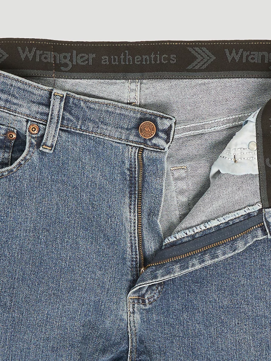 lavado a la piedra claro Wrangler hombres Vaqueros auténticos de ajuste regular y cintura cómoda ropa F8J4V203