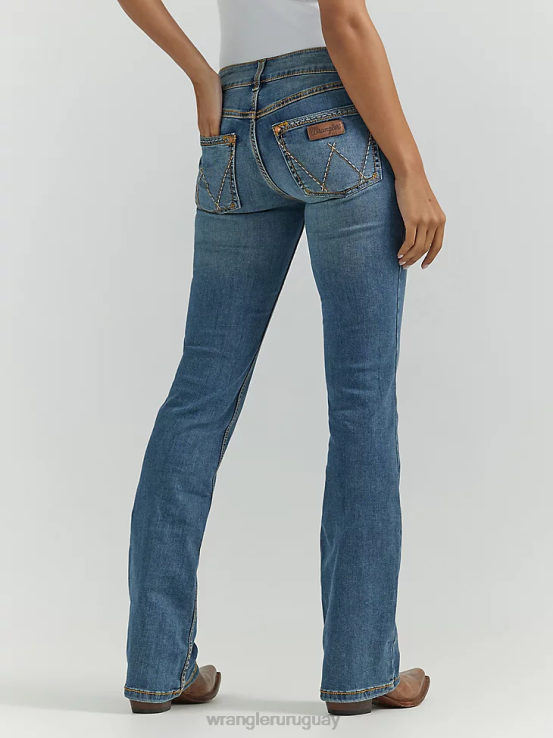 lavado de km Wrangler mujer jean retro mae ropa F8J4V746