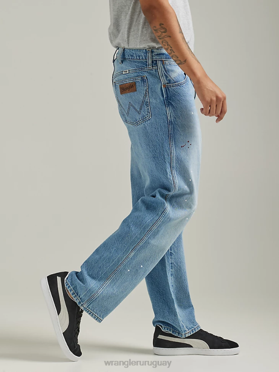 llanuras Wrangler hombres jeans holgados desgastados ropa F8J4V144