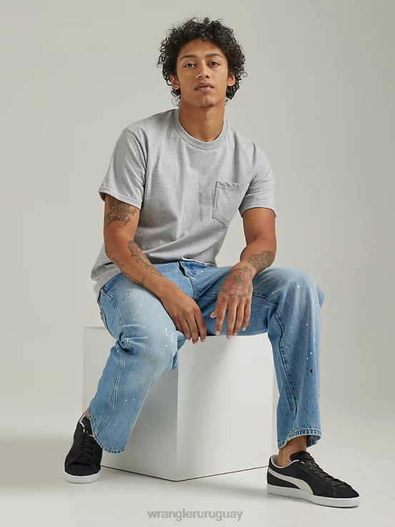 llanuras Wrangler hombres jeans holgados desgastados ropa F8J4V144