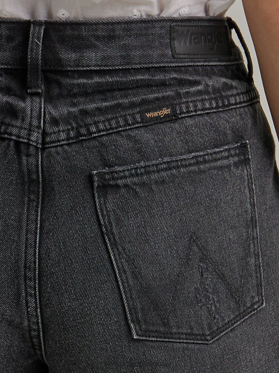 luz de la luna Wrangler mujer shorts vintage de tiro alto con cortes ropa F8J4V834