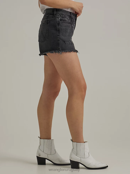 luz de la luna Wrangler mujer shorts vintage de tiro alto con cortes ropa F8J4V834