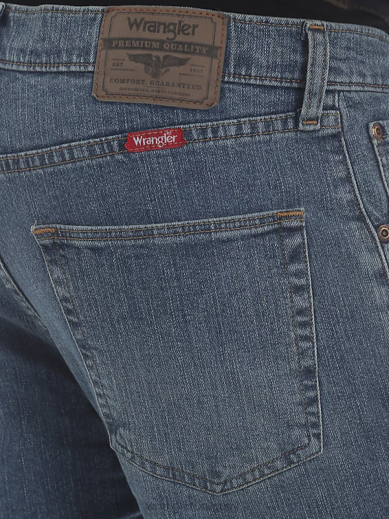 lápida sepulcral Wrangler hombres jeans de corte recto con flexión de mezclilla premium de cinco estrellas para mayor comodidad ropa F8J4V193