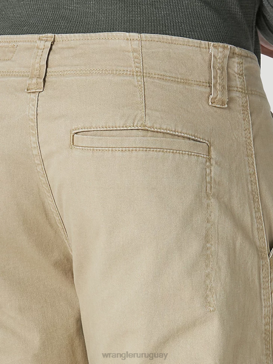 madera de olmo Wrangler hombres Pantalón cargo elástico relajado Authentics ropa F8J4V232