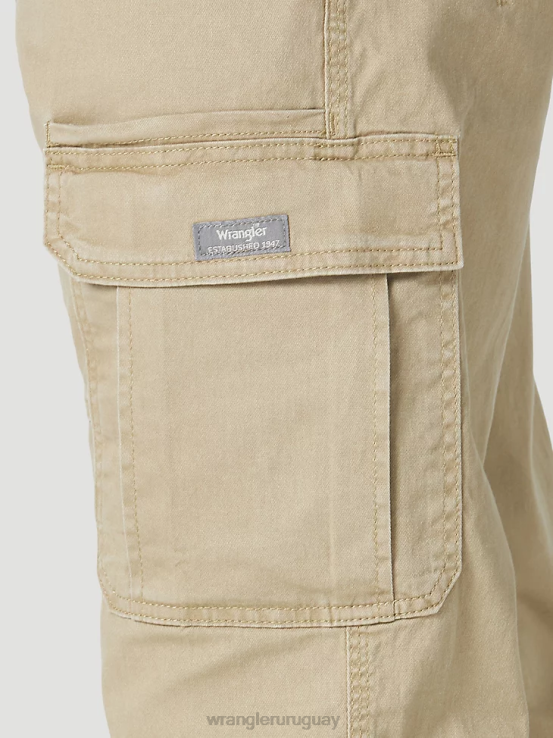 madera de olmo Wrangler hombres Pantalón cargo elástico relajado Authentics ropa F8J4V232
