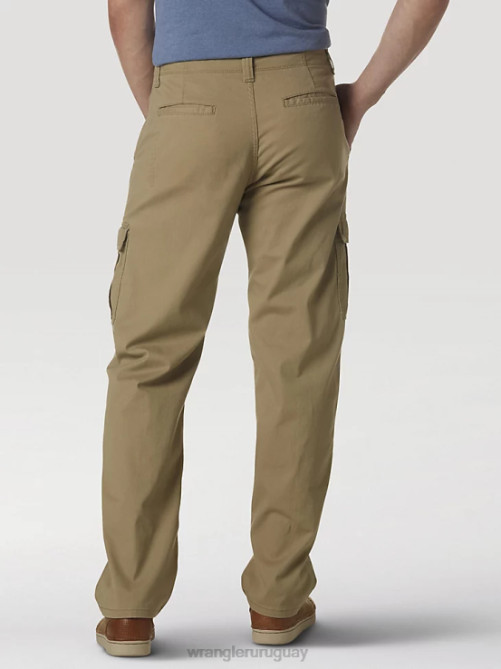 madera de olmo Wrangler hombres pantalón cargo flexible de ajuste relajado premium de cinco estrellas ropa F8J4V219
