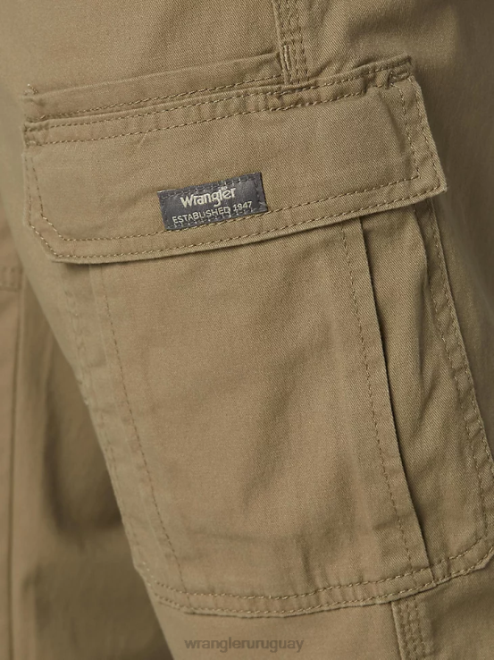 madera de olmo Wrangler hombres pantalón cargo flexible de ajuste relajado premium de cinco estrellas ropa F8J4V219