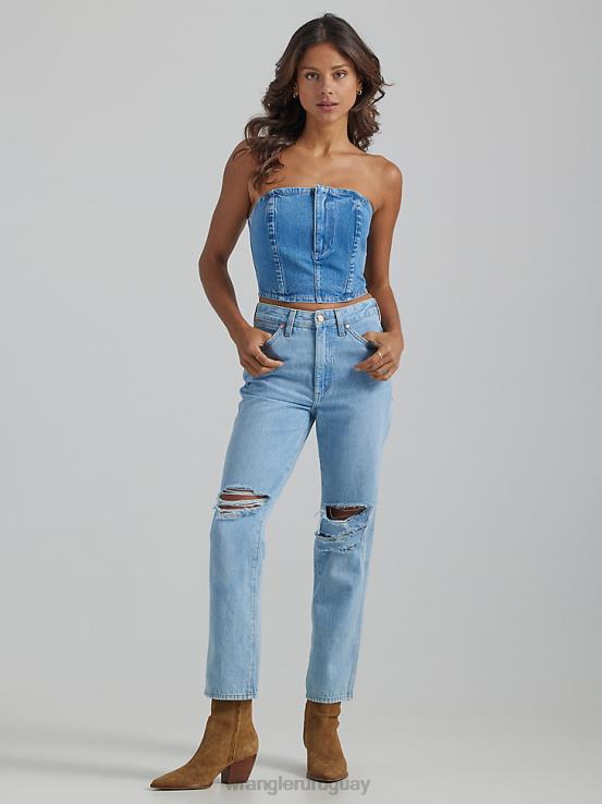 malas intenciones Wrangler mujer vaqueros desgastados 603 del salvaje oeste ropa F8J4V777