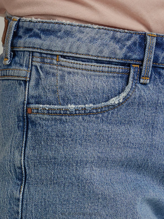 maravilla Wrangler mujer shorts vintage de tiro alto con cortes ropa F8J4V840