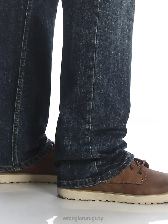 marina Wrangler hombres jeans flexibles de ajuste relajado ropa F8J4V172
