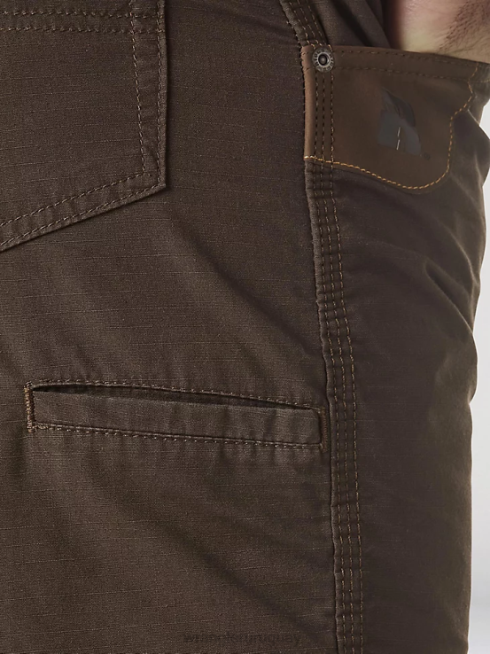 marron oscuro Wrangler hombres pantalón corto técnico de ropa de trabajo riggs ropa F8J4V593