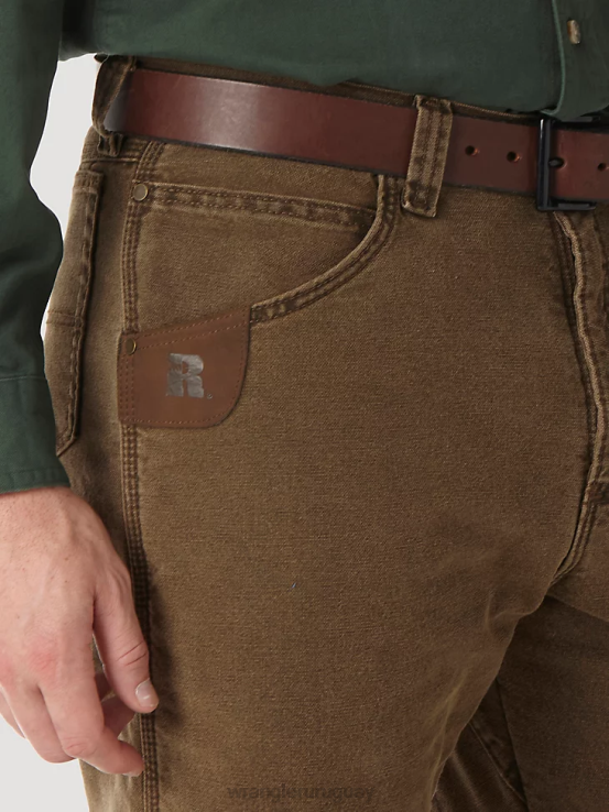 marrón noche Wrangler hombres Vaqueros de cinco bolsillos con forro acolchado y ropa de trabajo Riggs ropa F8J4V192