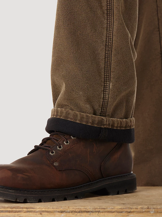 marrón noche Wrangler hombres Vaqueros de cinco bolsillos con forro acolchado y ropa de trabajo Riggs ropa F8J4V192